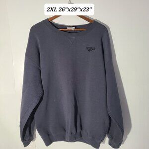 Vintage 90’s Reebok Embroidered Logo Heavyweight Crewneck 2XL Sweatshirt MadeUSA